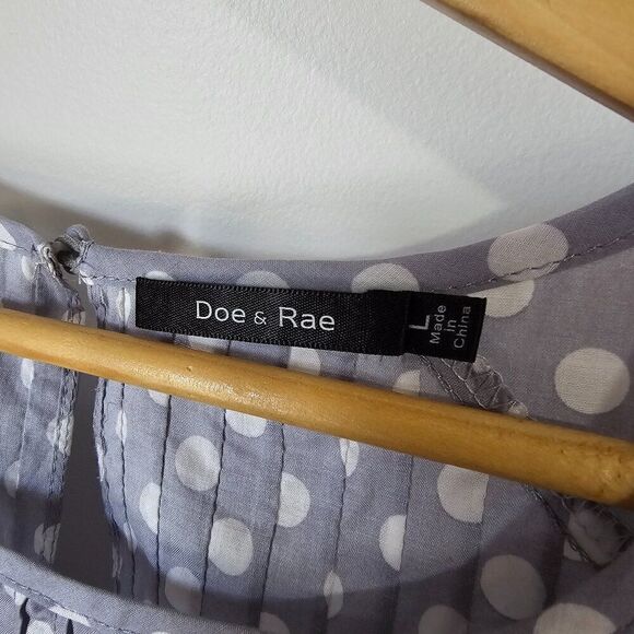 EUC DOE & RAE POLKA DOT TANK TOP SIZE LARGE - Picture 11 of 14